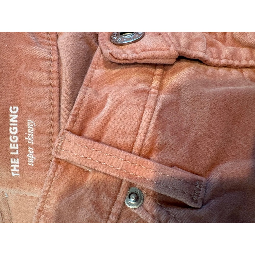 AG Adriano Goldschmied The Legging Super Skinny Corduroy Pants Rose Pink 25R - Picture 4 of 7